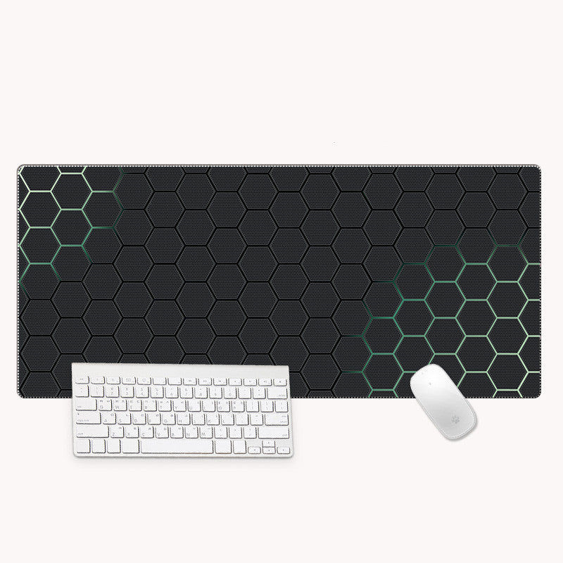 Hex desk mat stitched edge