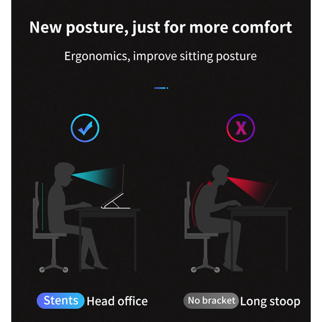 Laptop stand folded flat